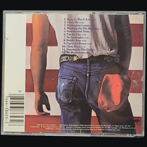 MUSIC CD  1984 BRUCE SPRINGSTEEN  BORN IN THE U.S.A. - Picture 3 of 3